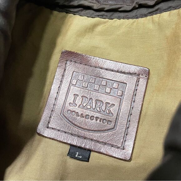 Couture by J. Park Lamb Leather Bomber Jacket Men's Size Large‎ Chocolate Brown - Picture 3 of 13